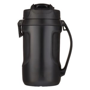 Water Jug with AUTOSPOUT Lid, 64 Fluid Ounces, Black