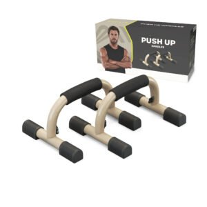 Push up Bars, Slip-Resistant Grips, Sand Brown, 2-Pack